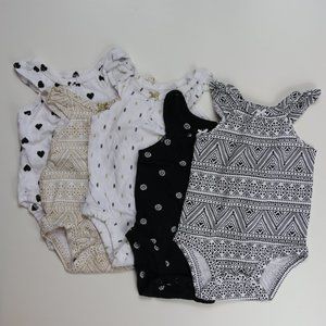Carter's Baby Girls Tank Onesies - 5 pack.